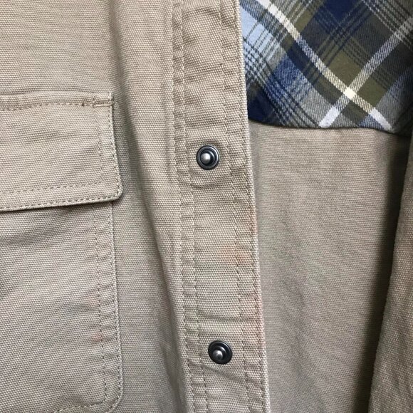B.C. Clothing Heritage Men's XL Tan Button Up Shirt *READ* - Picture 5 of 9